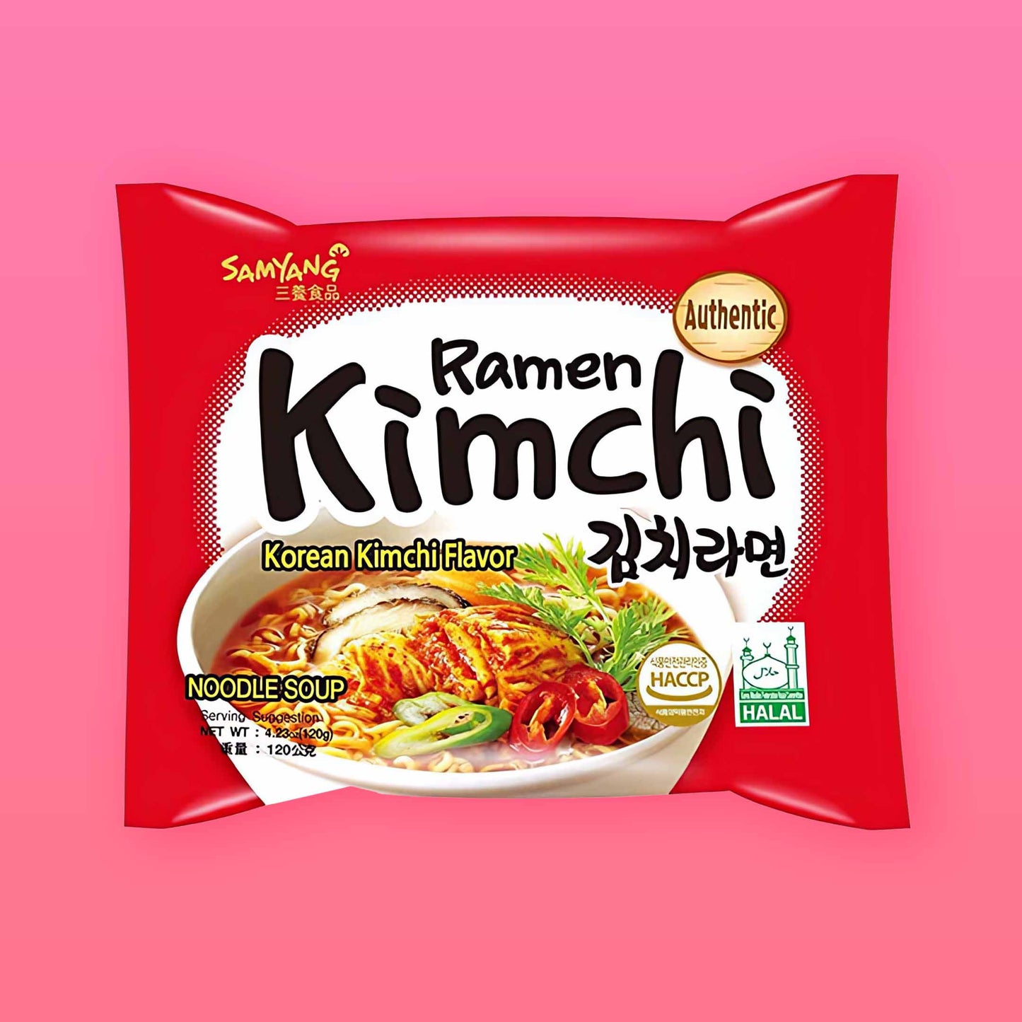 Kimchi Ramen Nudlar (mildare variant)